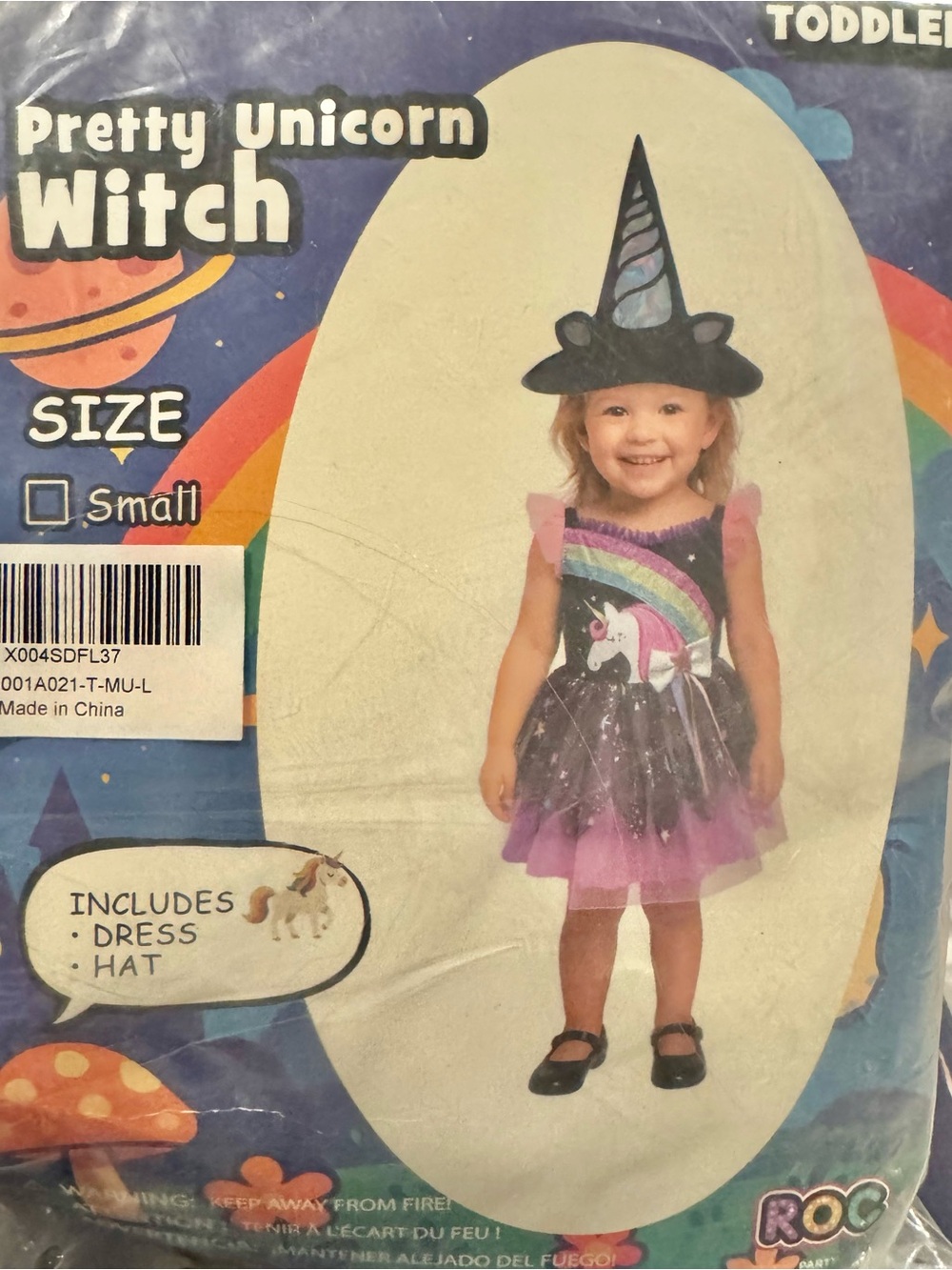 Toddler Unicorn Costume | Includes: Dress and Hat